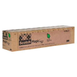 Scotch® Magic Greener Tape 812-12P, 3/4 in x 900 in (19 mm x 22,8 m)