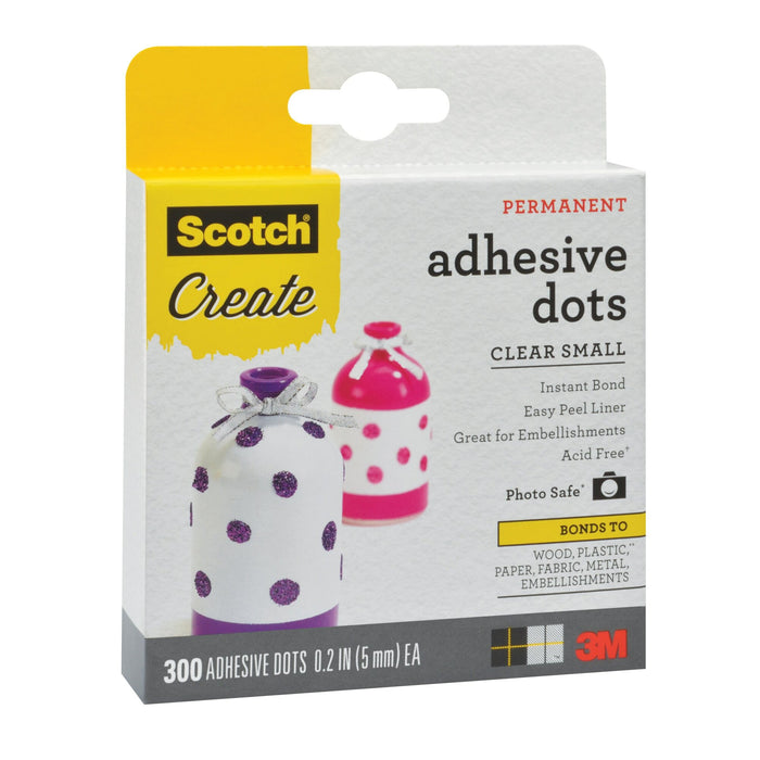 Scotch® Adhesive Dots 010-300S-CFT, Clear