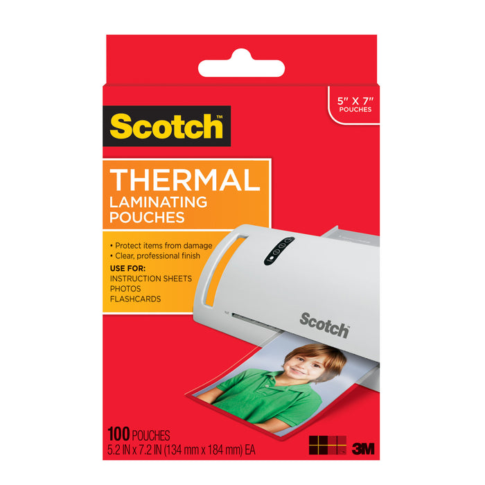 Scotch Thermal Pouches TP5903-100, for 5"x7" Photos 100 CT