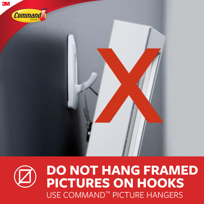 Command Universal Picture Hangers, 3 hangers, 6 strips, 6 stabilizer pairs