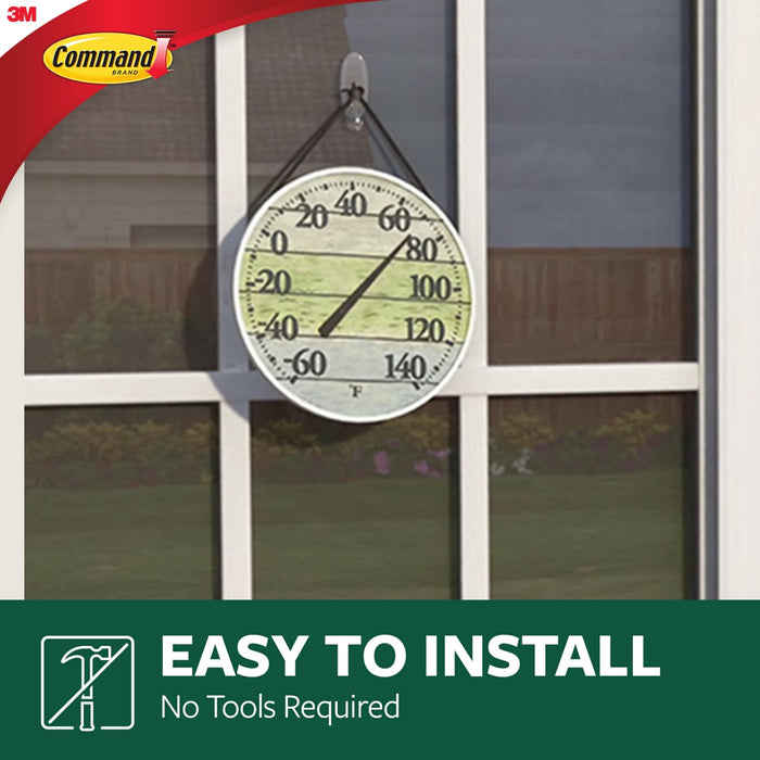 Command Outdoor Medium Clear Window Hooks 17091CLR-AWES