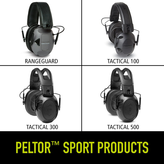 Peltor Sport RangeGuard Earmuff, RG-OTH-1-W, 1/CV, Gray