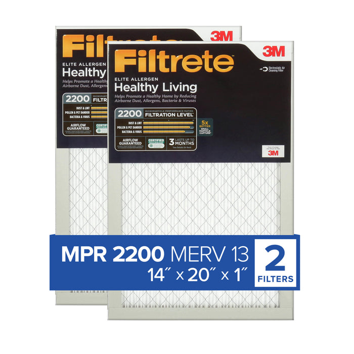 Filtrete Elite Allergen Reduction Filter EA05-2PK-6E, MPR2200