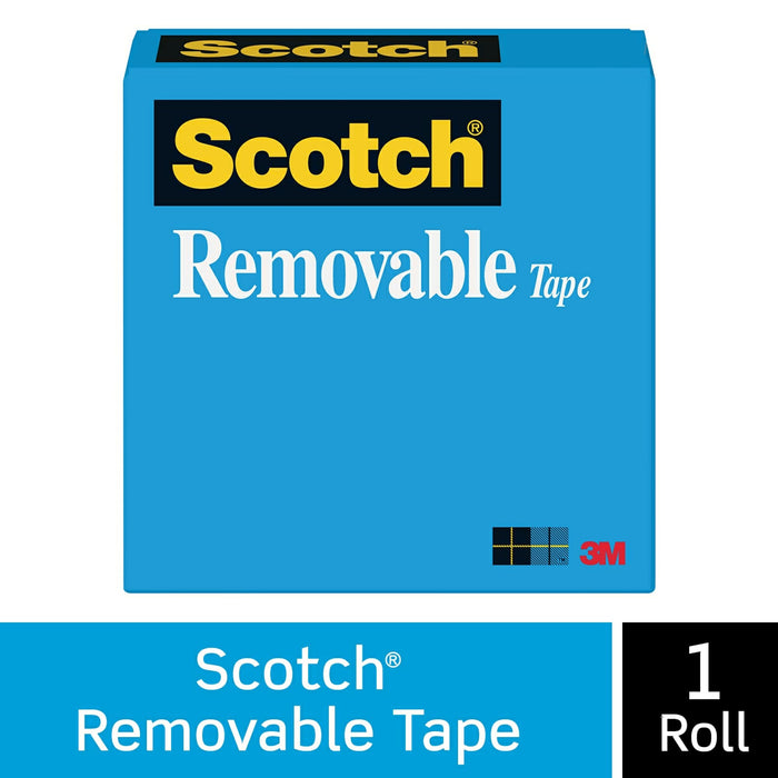 Scotch® Removable Tape 811, 3/4 in x 2592 in Boxed