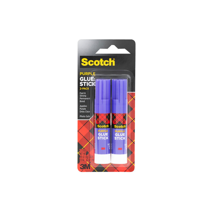 Scotch® Purple Glue Stick 6108-2N, .28 oz, 2-Pack