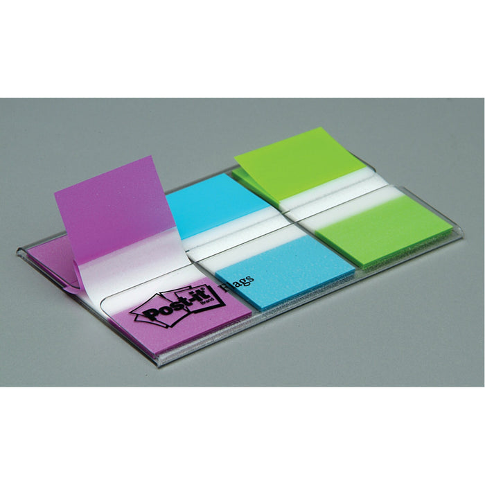 Post-it® Flags 680-PBG, .94 in. x 1.7 in. (23.8 mm x 43.2 mm) Purple,Blue