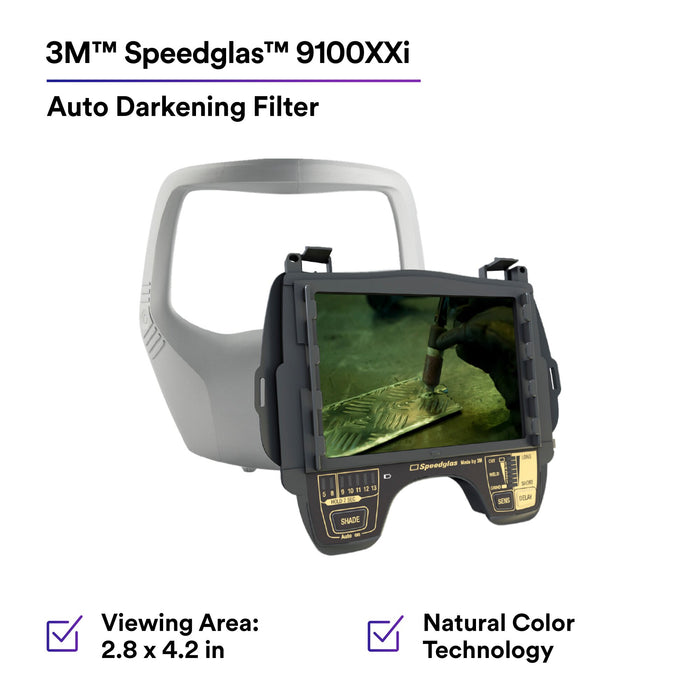 3M Speedglas 9100XXi Auto Darkening Filter with Silver Front