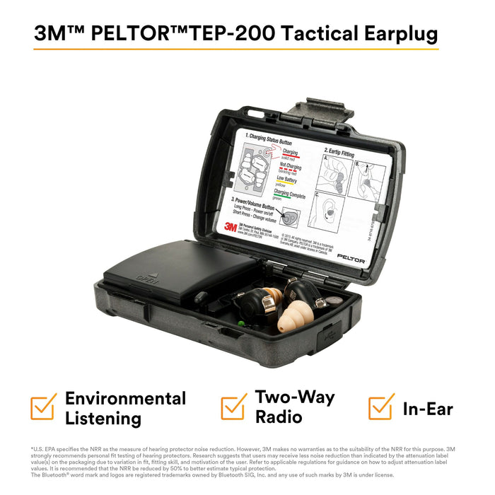 3M PELTOR Tactical Earplug, TEP-200