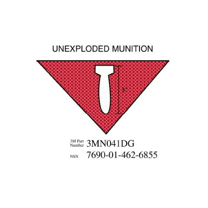 3M Diamond Grade Damage Control Sign 3MN041DG, "UNEXP MUNI", 11.5 in x8 inage