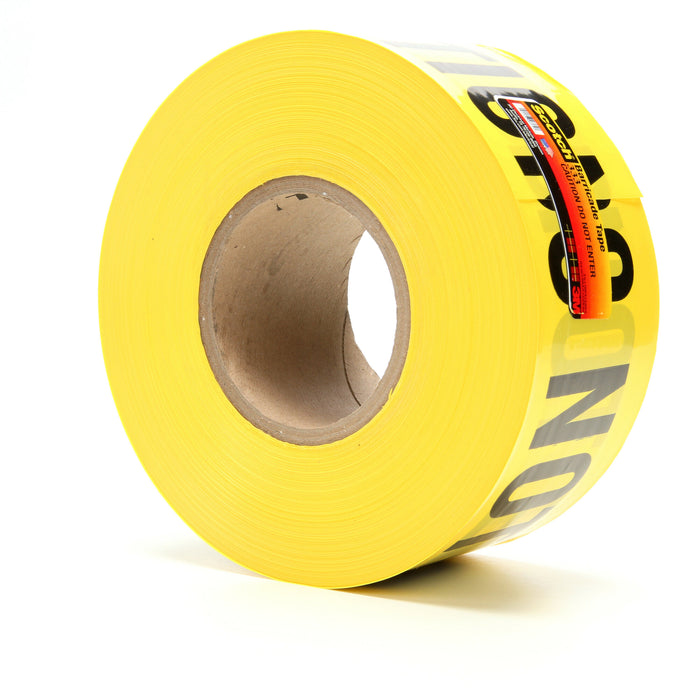 Scotch® Barricade Tape 333, CAUTION DO NOT ENTER, 3 in x 1000 ft,Yellow