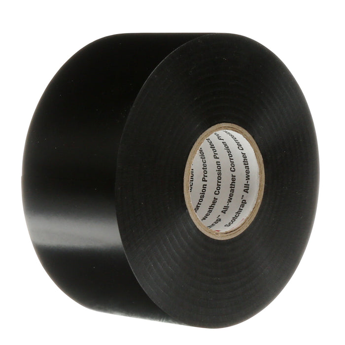 3M Scotchrap Vinyl Corrosion Protection Tape 50, 3 in x 100 ft,Unprinted, Black