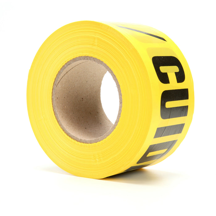 Scotch® Barricade Tape 382, CAUTION / CIUDADO, 3 in x 1000 ft, Yellow