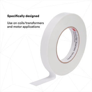 3M Glass Cloth Electrical Tape 79, 1 in x 60 yd, White