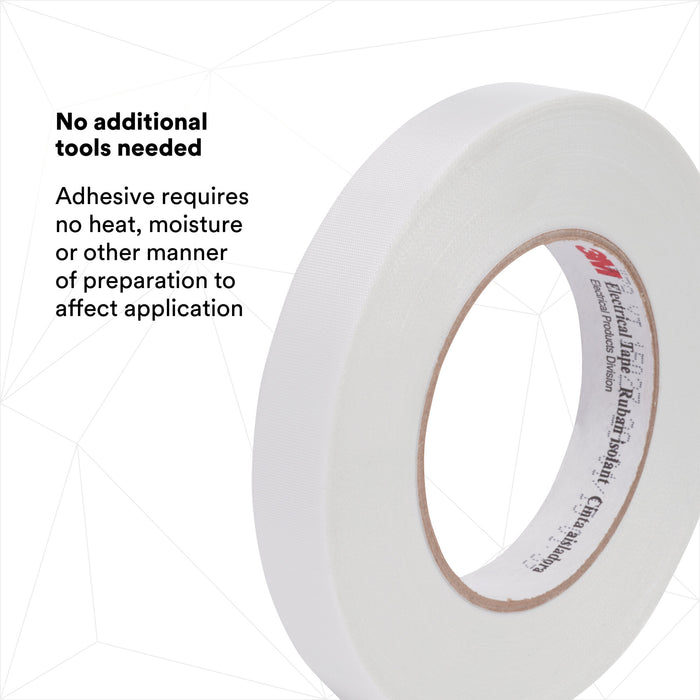 3M Glass Cloth Electrical Tape 79, 1 in x 60 yd, White