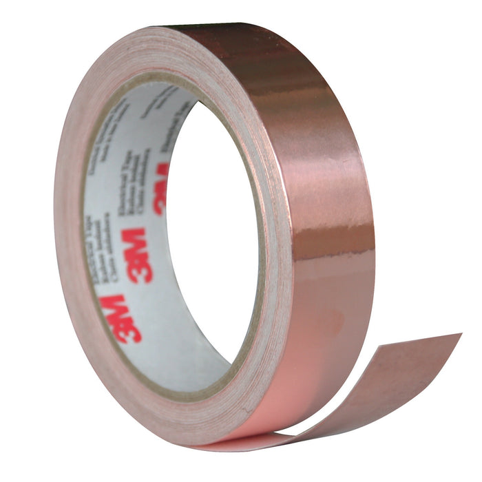3M 1181 Copper Foil EMI Shielding Tape, 1 1/2 in x 18 yd, 3 in papercore