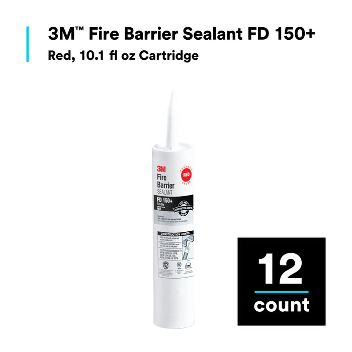 3M Fire Barrier Sealant FD 150+, Red, 10.1 fl oz Cartridge