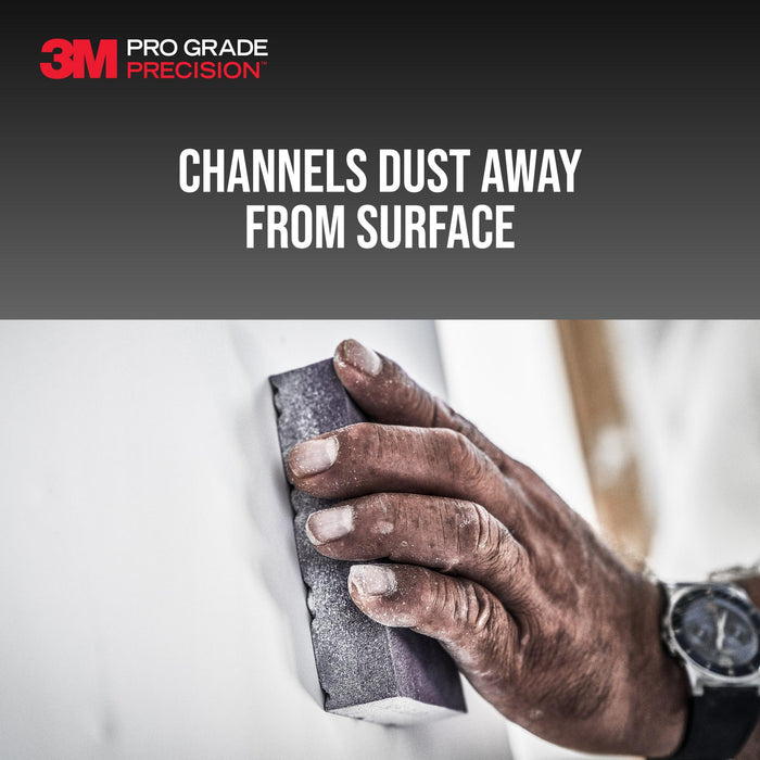 3M Pro Grade Precision Dust Channeling Block Sanding Sponge 180 grit
Fine