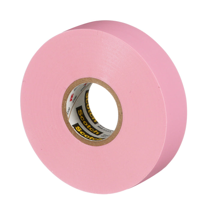 Scotch® Vinyl Color Coding Electrical Tape 35, 3/4 in x 66 ft, Pink