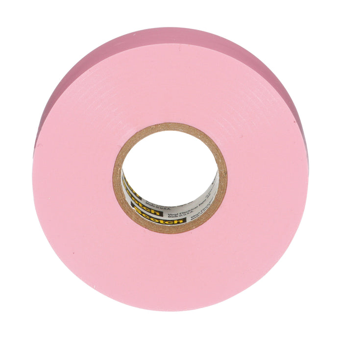 Scotch® Vinyl Color Coding Electrical Tape 35, 3/4 in x 66 ft, Pink