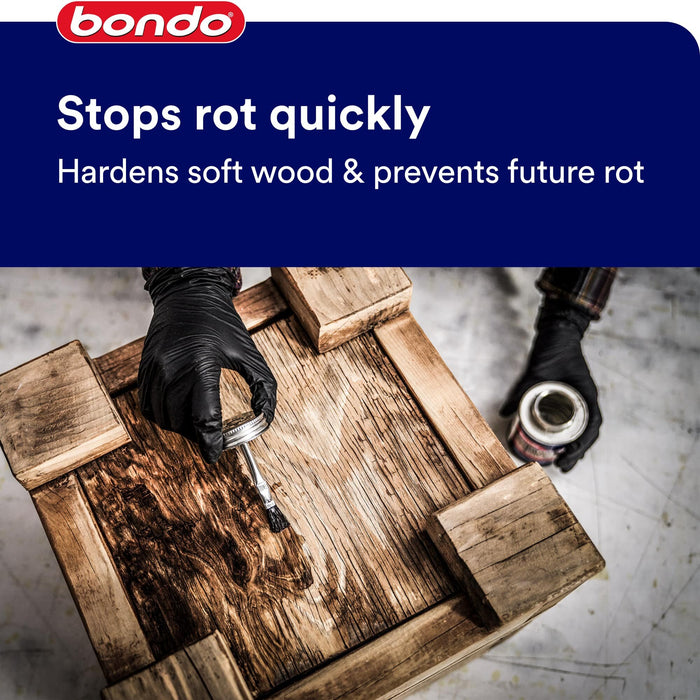 Bondo® Rotted Wood Restorer, 20131, 8 oz