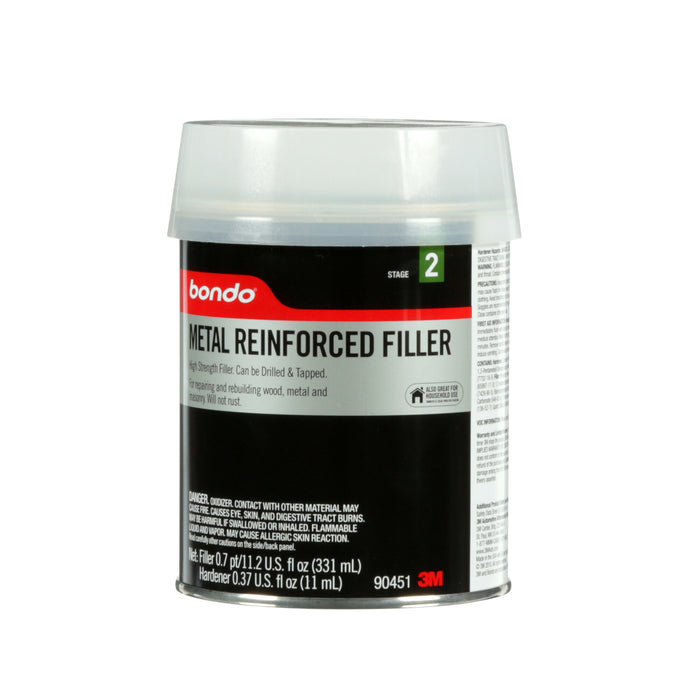 Bondo® Metal Reinforced Filler, 90451, 0.7 Pint