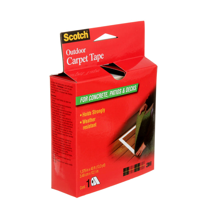Scotch® Outdoor Carpet Tape, CT3010, 1.375 in x 13.333 yd (34.9 mm x12.1 m)