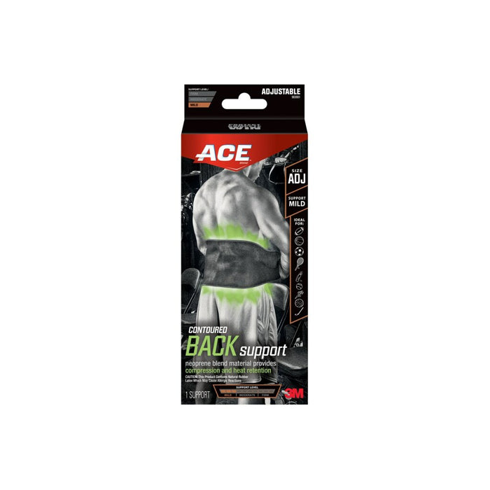 ACE Contoured Back Support, 902001, Adjustable