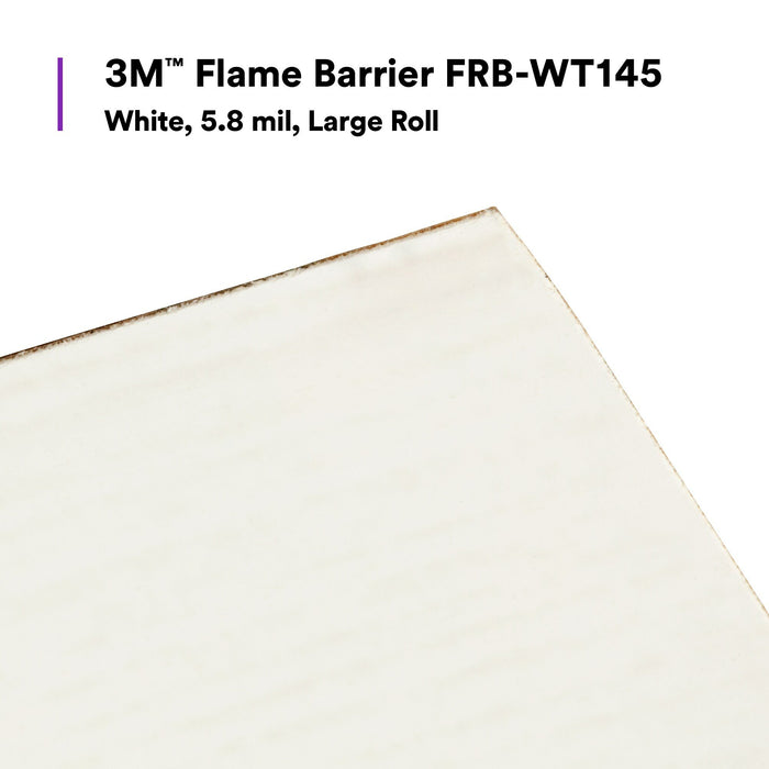 3M Flame Barrier FRB-WT145, White, 5.8 mil, Large Roll