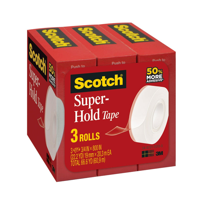 Scotch® Super-Hold Tape, 700S3, 3/4 in x 800 in (19 mm x 20,3 m)