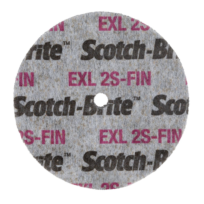 Scotch-Brite EXL Unitized Wheel, XL-UW, 2S Fine, 3 in x 1 in x 1/2 in