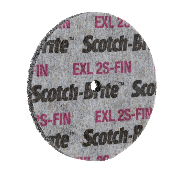 Scotch-Brite EXL Unitized Wheel, XL-UW, 2S Fine, 3 in x 1 in x 1/2 in