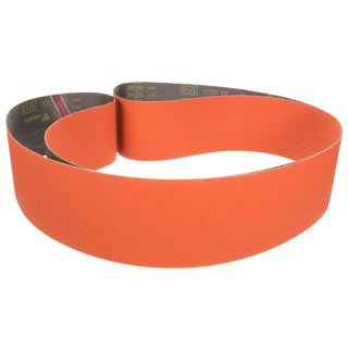 3M Cloth Belt 777F, P120 YF-weight, 3/8 in x 18 in, Fabri-lok,Single-flex