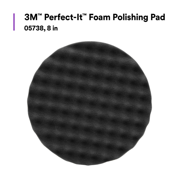 3M Perfect-It Foam Polishing Pad, 05738, 8 in
