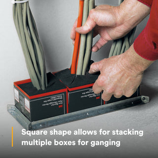 3M Fire Barrier Pass-Through Device PT4SD, 4 in Square