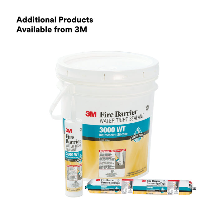 3M Fire Barrier Water Tight Sealant 3000WT, Gray, 4.5 Gallon (Pail)