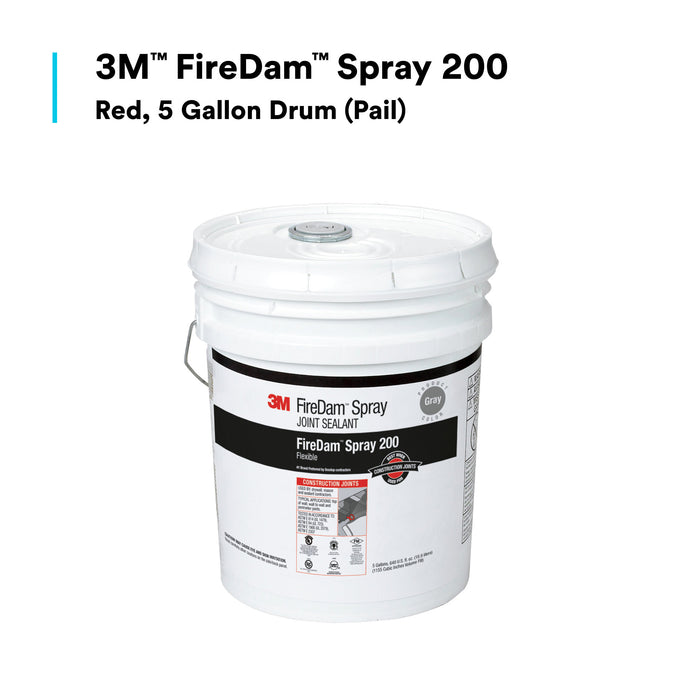 3M FireDam Spray 200, Gray, 5 Gallon (Pail), Drum