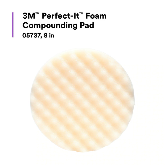 3M Perfect-It Foam Compounding Pad, 05737, 8 in