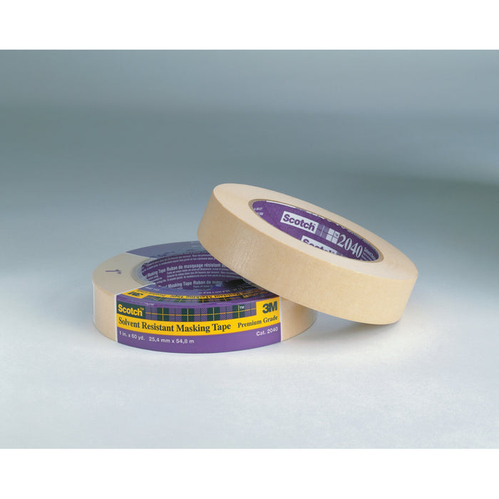 Scotch® Solvent Resistant Masking Tape 2040-24A-BK, 24 mm x 55 m, 36 percase