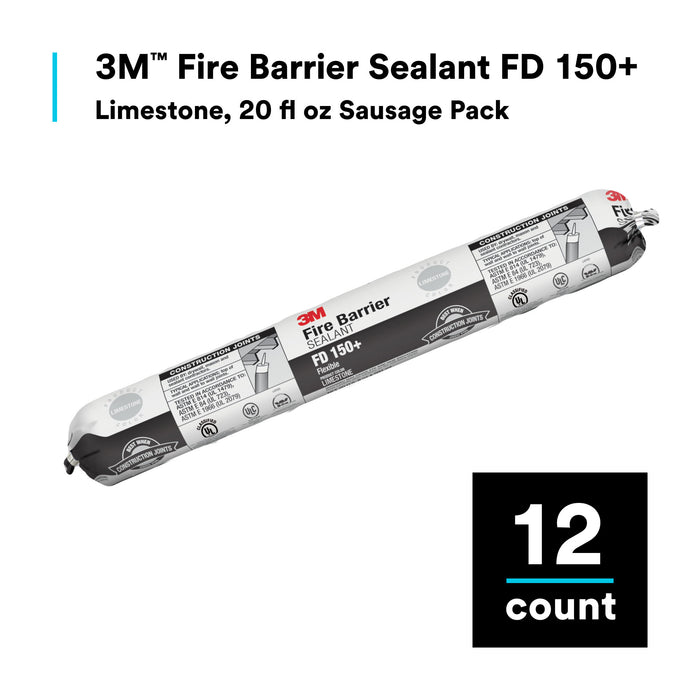3M Fire Barrier Sealant FD 150+, Limestone, 20 fl oz Sausage Pack