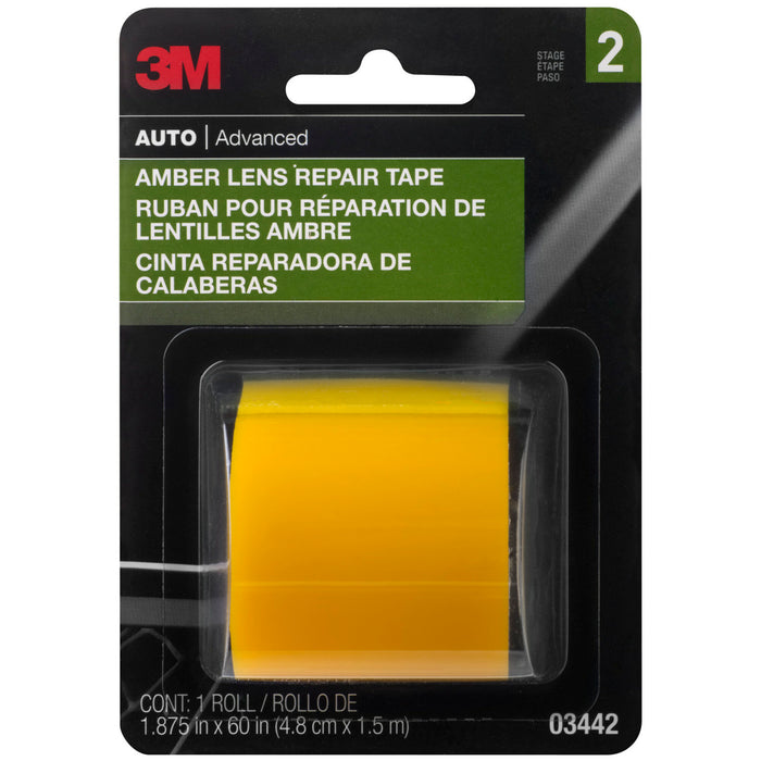 3M Amber Lens Repair Tape, 03442, 1.875 in x 60 in