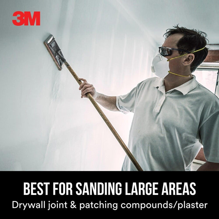 3M Drywall Sanding Sheet 53044, 120 Grit, 4 3/16 in x 11 1/4 in, 100 shts/pk