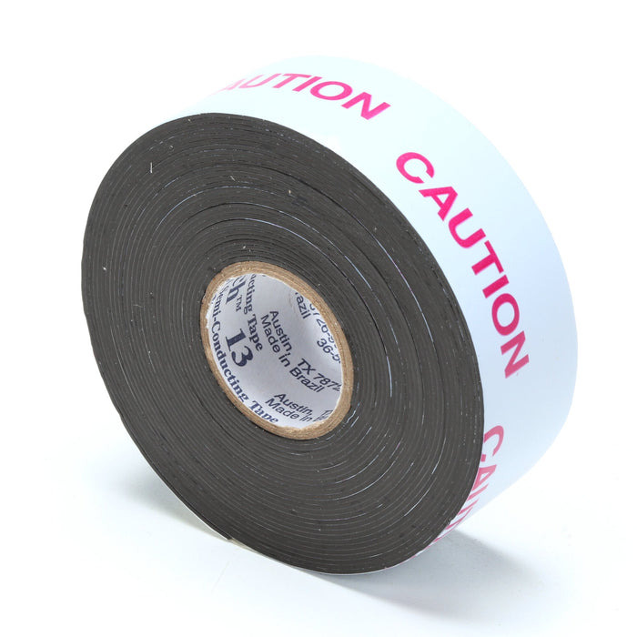 Scotch® Electrical Semi-Conducting Tape 13, 1 in x 15 ft, Printed,Black