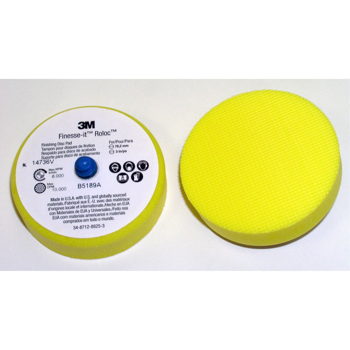 3M Finesse-it Roloc Finishing Disc Pad 14736V, 3 in Firm