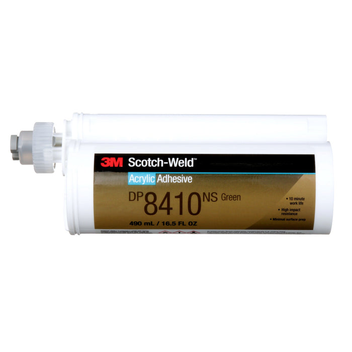 3M Scotch-Weld Acrylic Adhesive DP8410NS, Green, 490 mL Duo-Pak