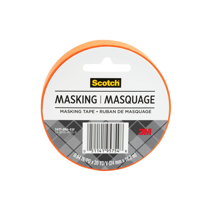 Scotch® Expressions Masking Tape 3437-ORG-ESF, Tangerine
