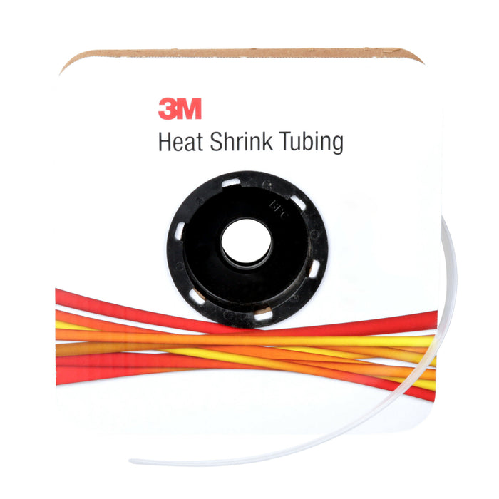 3M Heat Shrink Thin-Wall Tubing FP-301-3/8-Clear, 100 ft Length spool