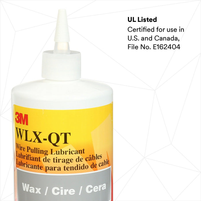 3M Wire Pulling Lubricant Wax WLX-QT, One Quart