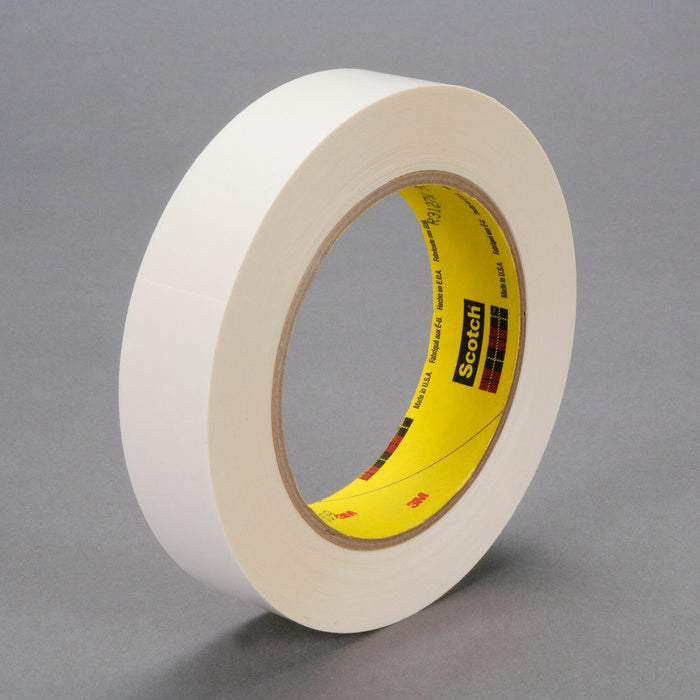 3M Repulpable Flat Backed Tape R3127, White, 1 in x 60 yd