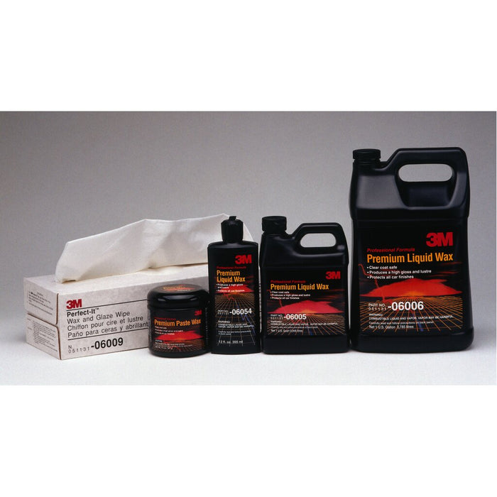 3M Premium Liquid Wax, 06005, 1 qt (32 fl oz/46 mL)