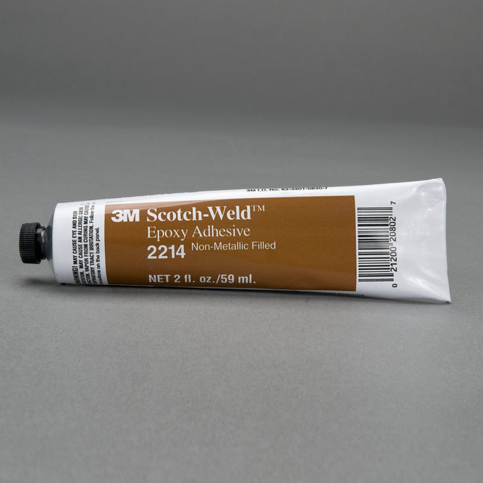 3M Scotch-Weld Epoxy Adhesive 2214, Non-Metallic Filled, Cream, 2 floz Tube